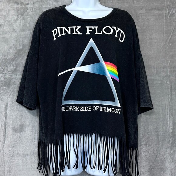 Pink Floyd Dark Side of the Moon Graphic Tee Sz XXXL Gray Wash - Picture 1 of 5